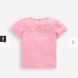 NWT Boden Broderie Sleeve Tee
